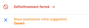 process pour supprimer sa fiche établissement google