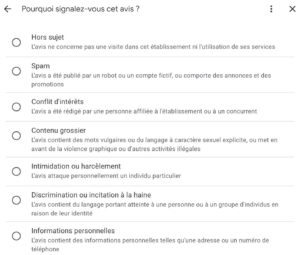 signaler avis google