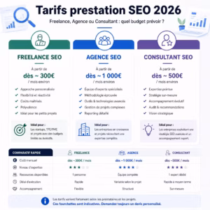 tarif prestation seo